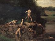 Thomas Eakins The Swiming Hole Sweden oil painting artist